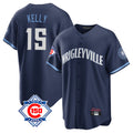 Chicago Cubs #15 Carson Kelly Player Navy HeidiMiller 150th Anniversary City Connect Home Game Stitched Jerseys