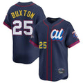 Minnesota Twins #25 Byron Buxton Player Navy HeidiMiller All-star Game Limited Home Stitched Jerseys