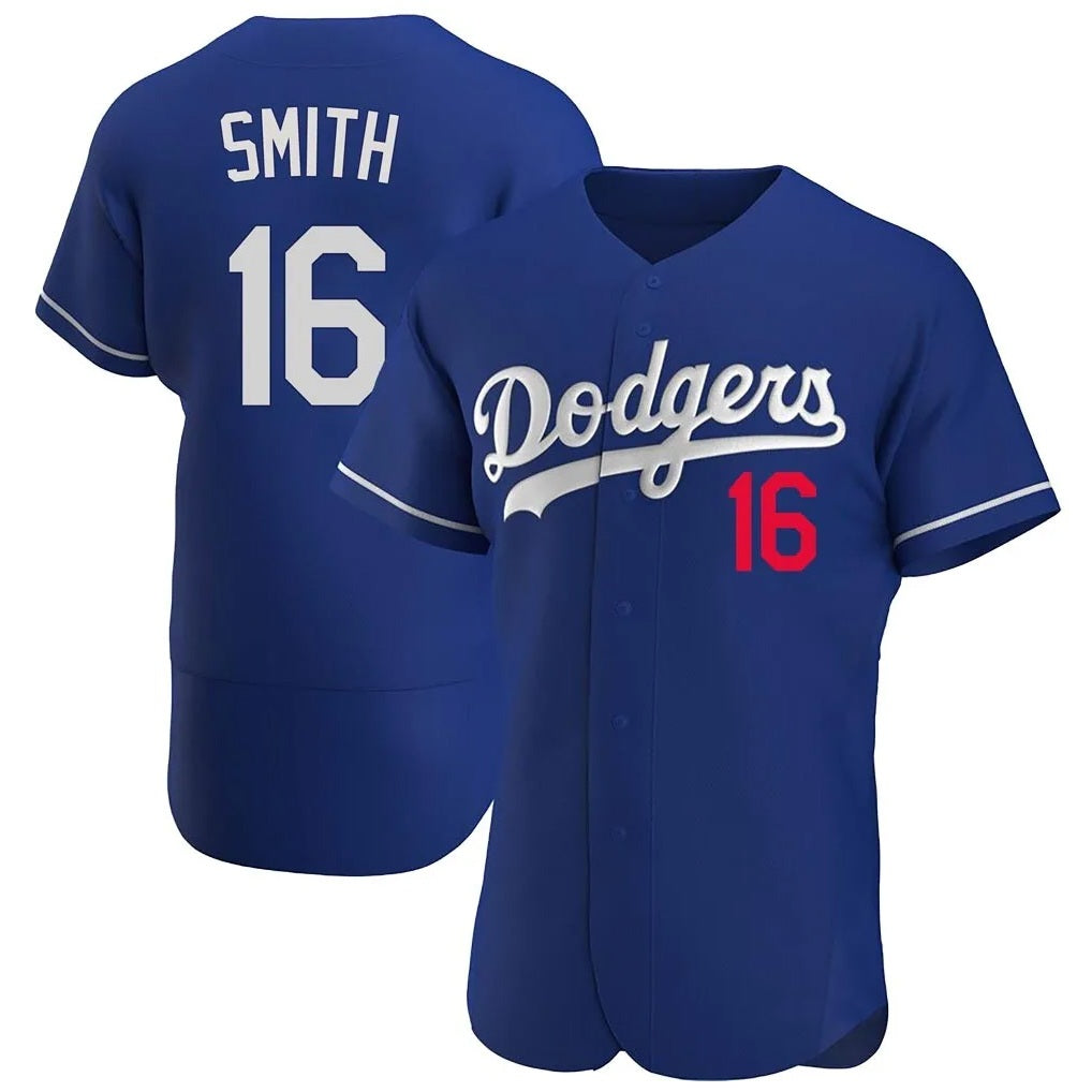 Los Angeles Dodgers #16 Will Smith Player Royal HeidiMiller Limited Elite Home Stitched Jerseys