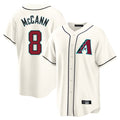 Arizona Diamondbacks #8 James McCann Player Cream HeidiMiller Home Game Stitched Jerseys