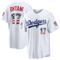 Los Angeles Dodgers #17 Shohei Ohtani 2026 All-Star Edition Stars & Stripes White HeidiMiller Stadium Jersey