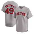 Boston Red Sox #49 Tim Wakefield Player Gray HeidiMiller Road Limited Home Game Stitched Jerseys1