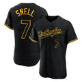Los Angeles Dodgers #7 Blake Snell Player Black HeidiMiller Snake Skin City Limited Elite Home Stitched Jerseys