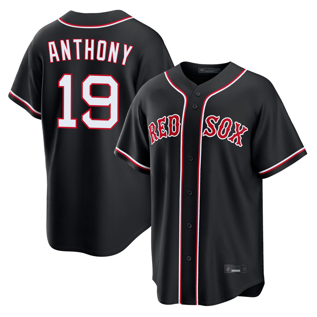 Boston Red Sox #19 Roman Anthony Player Black HeidiMiller Out Home Game Stitched Jerseys