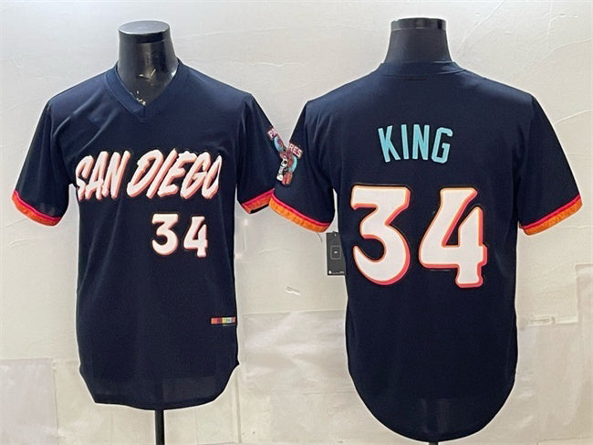 San Diego Padres #34 Michael King Obsidian HeidiMiller 2026 City Connect Stadium Stitched Jersey