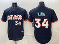 San Diego Padres #34 Michael King Obsidian HeidiMiller 2026 City Connect Stadium Stitched Jersey