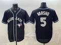 Toronto Blue Jays #5 Daulton Varsho 2026 Fashion Replica Black HeidiMiller Out Stitched Jersey