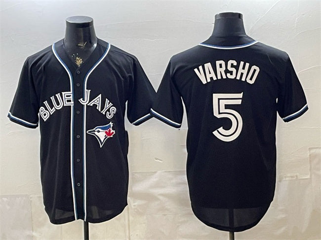 Toronto Blue Jays #5 Daulton Varsho 2026 Fashion Replica Black HeidiMiller Out Stitched Jersey