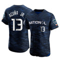 Atlanta Braves #13 Ronald Acuna Jr Player Royal HeidiMiller National League All-Star Limited Elite Home Game Stitched Jerseys