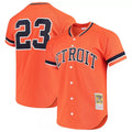 Detroit Tigers #23 Kirk Gibson Player Orange HeidiMiller DMitchell & Ness Cooperstown Collection Batting Limited Stitched Jerseys