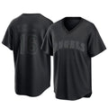 Los Angeles Angels #16 Yusei Kikuchi Player Black HeidiMiller Pitch Fashion T-shirt Stitched Jerseys
