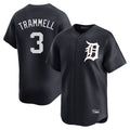 Detroit Tigers #3 Alan Trammell Player Navy HeidiMiller Home Limited Game Stitched Jerseys