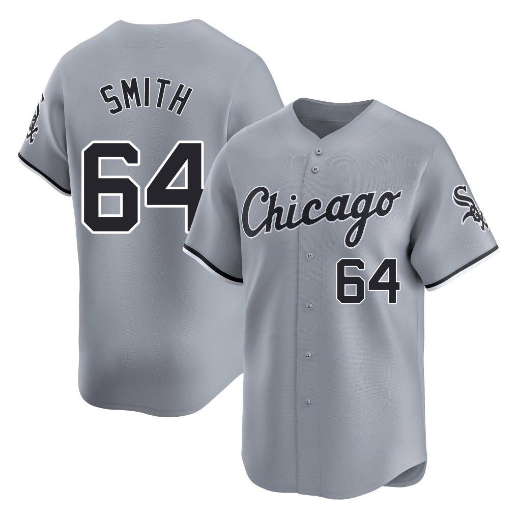 Chicago White Sox #64 Shane Smith Player Gray HeidiMiller Road Limited Home Stitched Jerseys