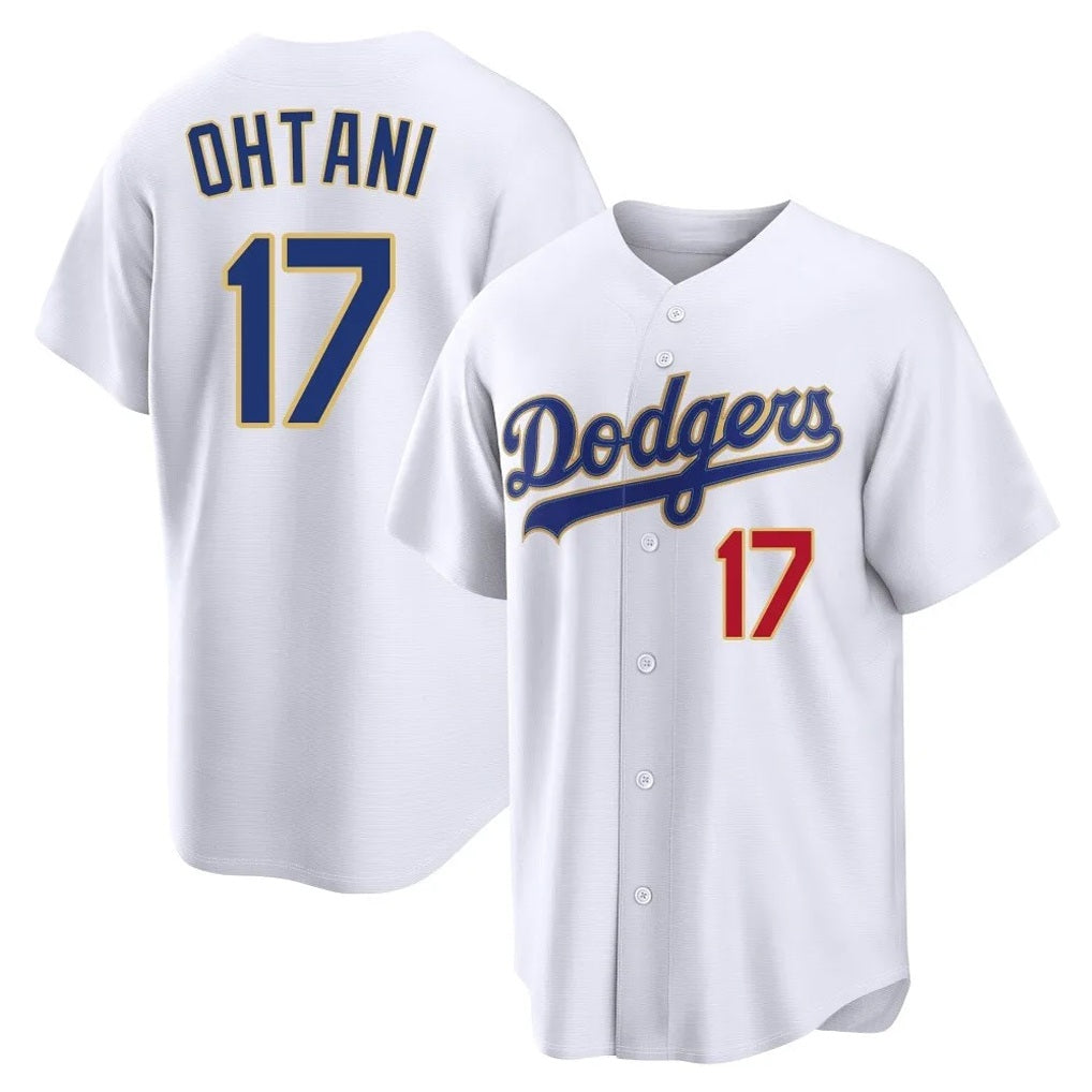 Los Angeles Dodgers #17 Shohei Ohtani Player Gold White HeidiMiller 2026 Collection Stadium Limited Stitched Jerseys