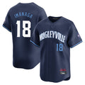 Chicago Cubs #18 Shota Imanaga Player Navy HeidiMiller City Connect Limited Home Stitched Jerseys