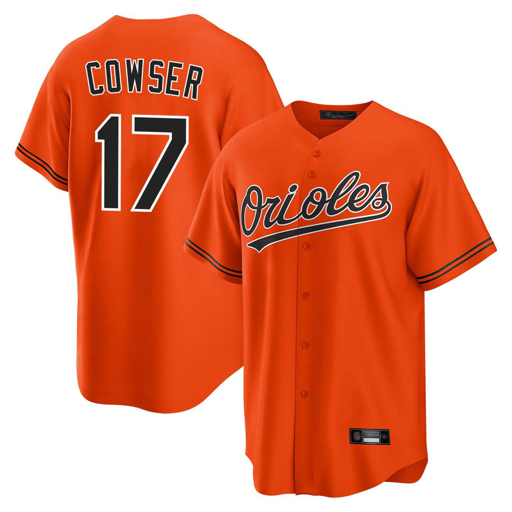 Baltimore Orioles #17 Colton Cowser Player Orange HeidiMiller Home Game Stitched Jerseys