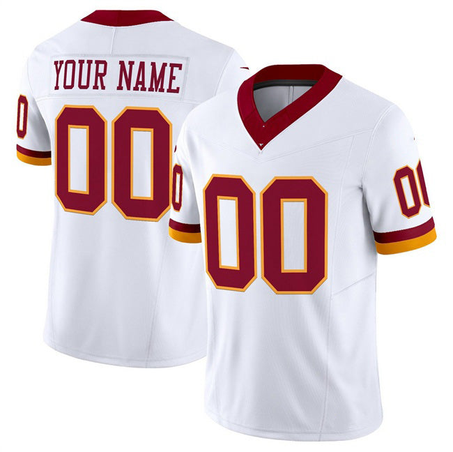 Custom W.Commanders Active Player White HeidiMiller 2025 F.U.S.E. Throwback Vapor Limited Stitched Jersey