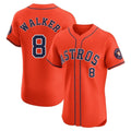 Houston Astros #8 Christian Walker Player Orange HeidiMiller Home Limited Elite Stitched Jerseys