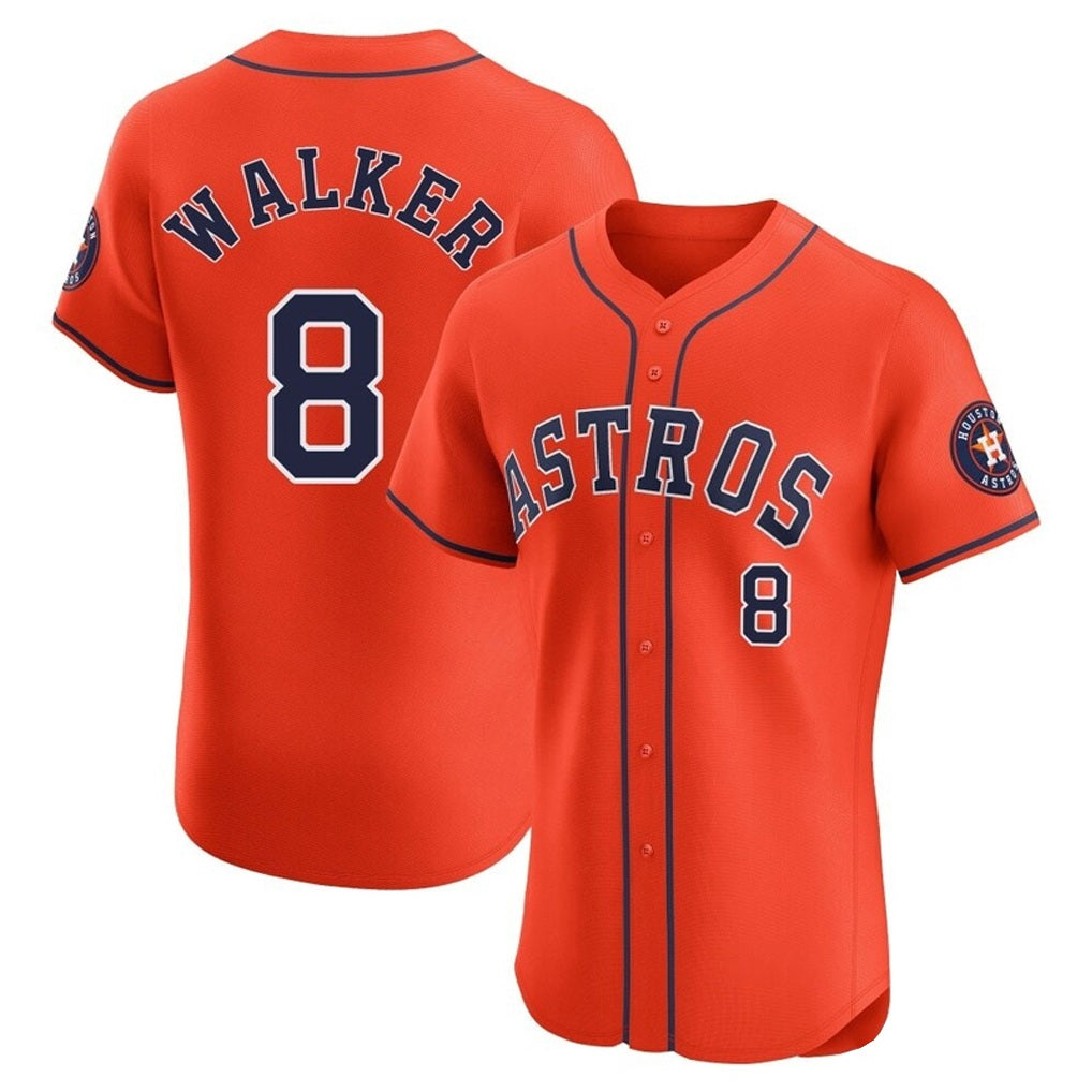 Houston Astros #8 Christian Walker Player Orange HeidiMiller Home Limited Elite Stitched Jerseys