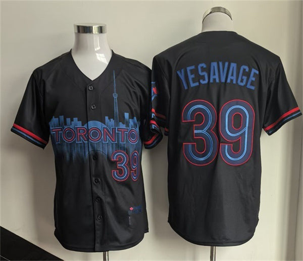 Toronto Blue Jays #39 Trey Yesavage Navy HeidiMiller 2024 City Connect Limited Stitched Jersey