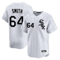 Chicago White Sox #64 Shane Smith Player White HeidiMiller Stripe Limited Home Stitched Jerseys