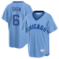 Chicago Cubs #6 Matt Shaw Player Blue HeidiMiller T-shirt Cooperstown Collection Limited Stitched Jerseys