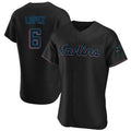 Miami Marlins #6 Otto Lopez Player Black HeidiMiller Home Limited Elite Stitched Jerseys