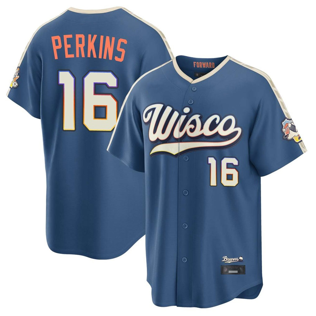 Milwaukee Brewers #16 Blake Perkins Player Blue HeidiMiller 2026 City Connect Home Game Stitched Jerseys