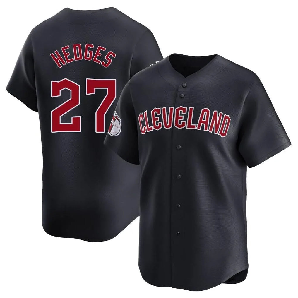 Cleveland Guardians #27 Austin Hedges Player Navy HeidiMiller Limited Home Game Stitched Jerseys