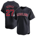 Cleveland Guardians #27 Austin Hedges Player Navy HeidiMiller Limited Home Game Stitched Jerseys