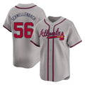 Atlanta Braves #56 Spencer Schwellenbach Player Gray HeidiMiller Limited Home Game Stitched Jerseys