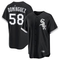 Chicago White Sox #58 Seranthony Dominguez Player Black HeidiMiller Home Game Stitched Jerseys