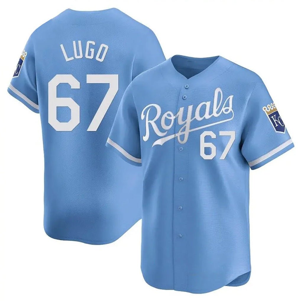 Kansas City Royals #67 Seth Lugo Player Light Blue HeidiMiller Alt Limited Home Stitched Jerseys