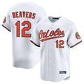 Baltimore Orioles #12 Dylan Beavers Player White HeidiMiller Limited Home Game Stitched Jerseys