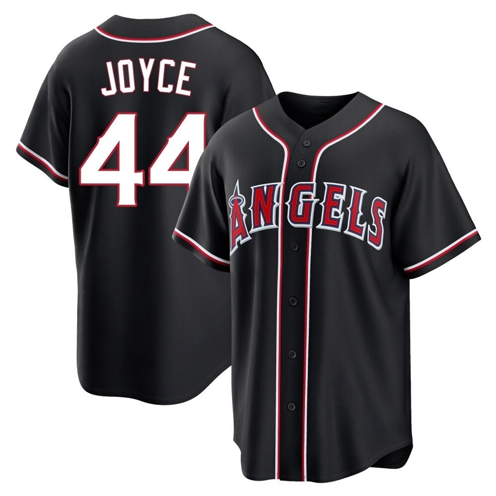 Los Angeles Angels #44 Ben Joyce Player Black HeidiMiller Fashion Out Home Game Stitched Jerseys