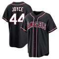 Los Angeles Angels #44 Ben Joyce Player Black HeidiMiller Fashion Out Home Game Stitched Jerseys