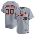 Detroit Tigers #30 Kerry Carpenter Player Gray HeidiMiller Home Limited Stitched Jerseys