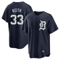 Detroit Tigers #33 Colt Keith Player Navy HeidiMiller Game Home Stitched Jerseys