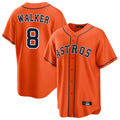 Houston Astros #8 Christian Walker Player Orange HeidiMiller Home Game Stitched Jerseys