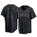 Los Angeles Angels #13 Drew Pomeranz Player Black HeidiMiller Pitch Fashion T-shirt Stitched Jerseys