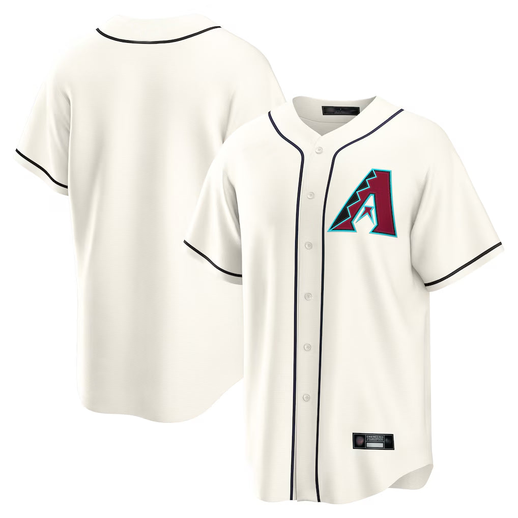 Arizona Diamondbacks Cream HeidiMiller Home Game Blank Player Stitched Jerseys