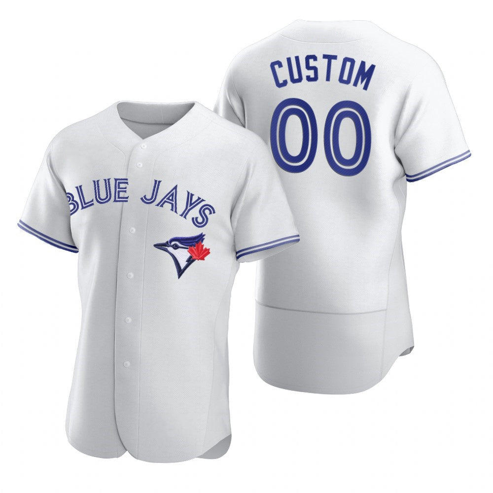 Custom Toronto Blue Jays White HeidiMiller 2020 Stitched Flex Base Jersey