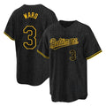 Baltimore Orioles #3 Taylor Ward Player Black HeidiMiller Snake Skin City Home Game Stitched Jerseys