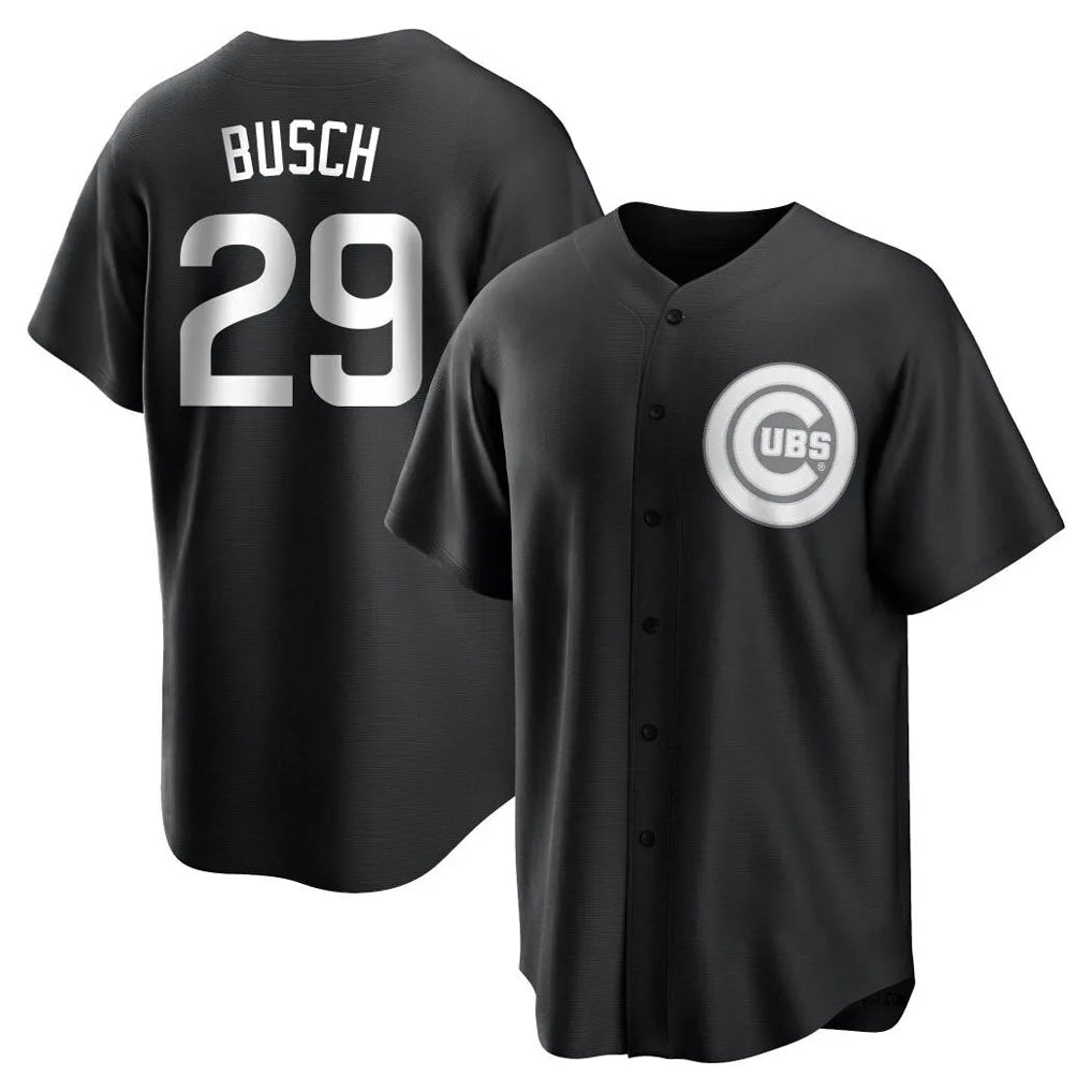 Chicago Cubs #29 Michael Busch Player Black HeidiMiller Game Stitched Jerseys