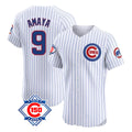 Chicago Cubs #9 Miguel Amaya Player White HeidiMiller 150th Anniversary Limited Elite Home Game Stitched Jerseys