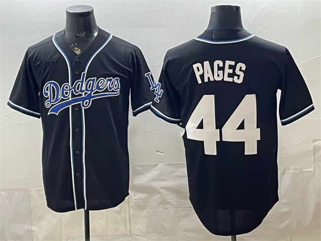 Los Angeles Dodgers #44 Andy Pages Black HeidiMiller Stitched Jersey