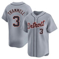 Detroit Tigers #3 Alan Trammell Player Gray HeidiMiller Home Limited Stitched Jerseys
