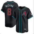 Arizona Diamondbacks #8 James McCann Player Black HeidiMiller Limited Home Game Stitched Jerseys