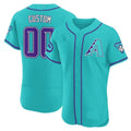 Custom Arizona Diamondbacks 2024 Teal Purple Jersey ¨C Teal 3 HeidiMiller