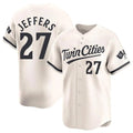 Minnesota Twins #27 Ryan Jeffers Player Cream HeidiMiller Home Limited Stitched Jerseys